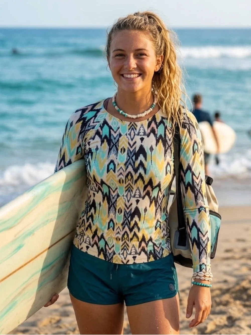 Billabong Totally 80’s Long Sleeve Rashguard Multicolor Size Large - Picture 1 of 8